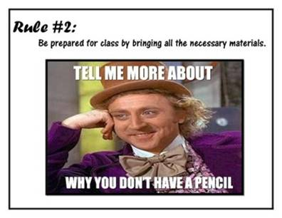 Classroom Rules- Memes by The Time Thrifty Teacher | TPT